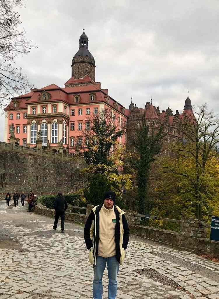 Ángel Herrera en el castillo de Ksiaz
