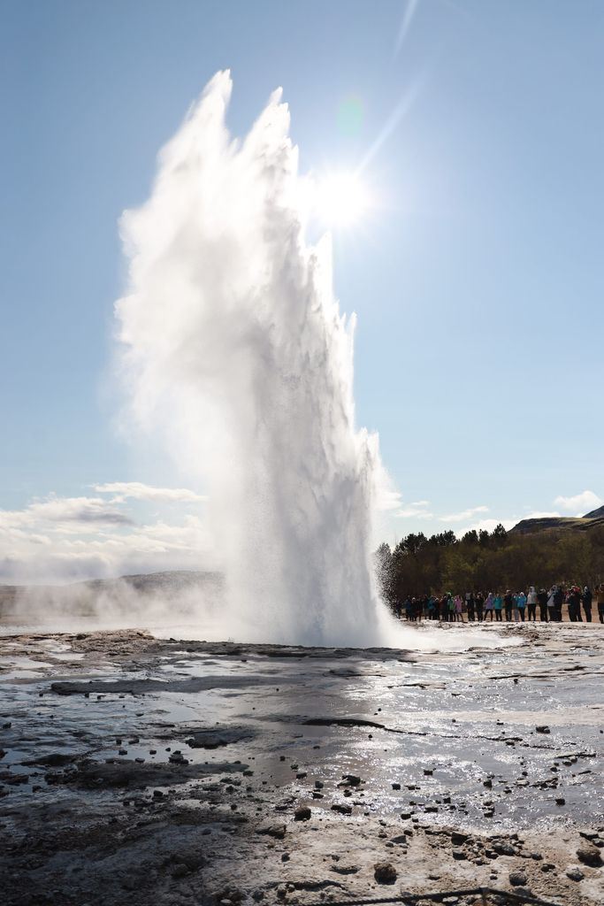 Geyser Strokkur en Islandia