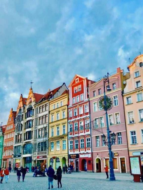 Edificios de colores, una de las cosas que ver en Wroclaw
