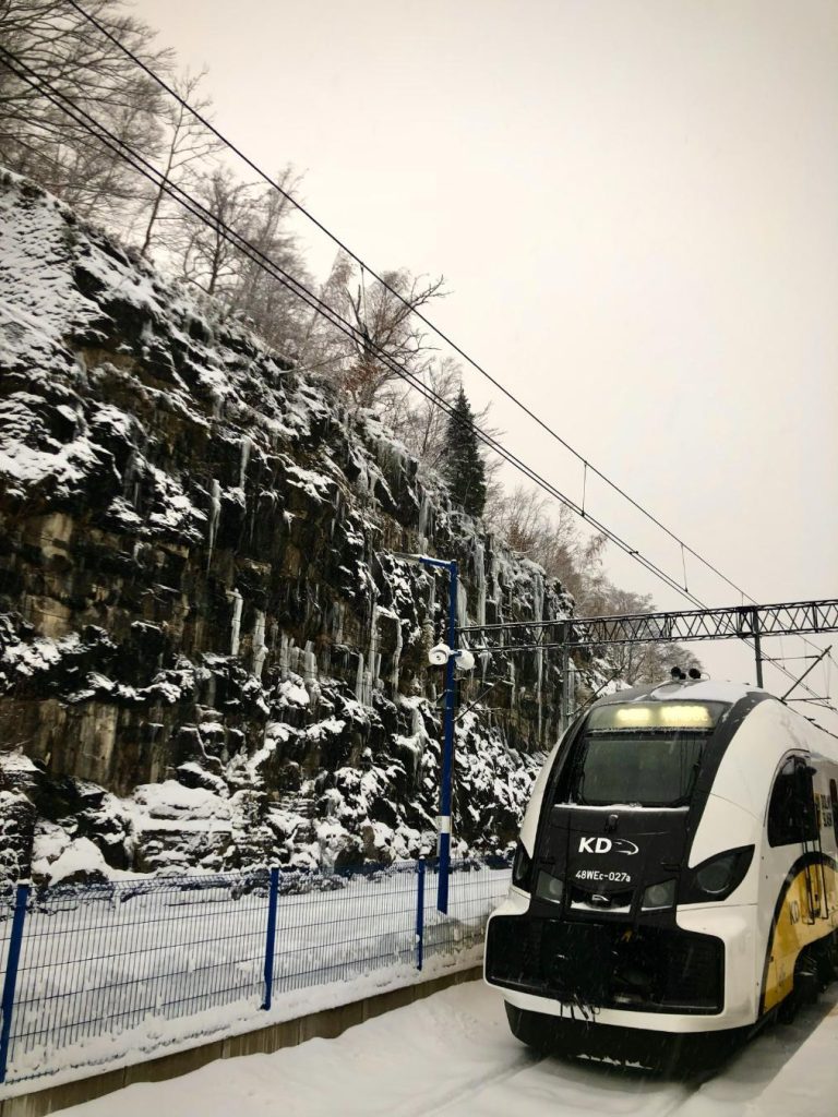 Parada de tren antes de llegar a Karkonosze
