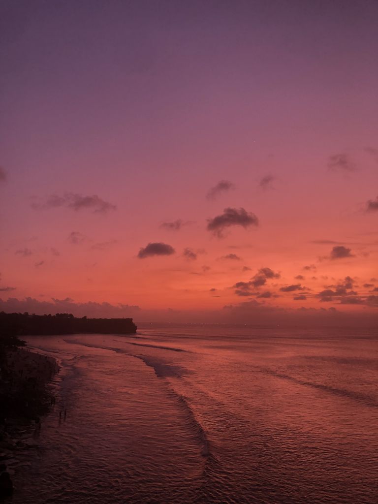 Atardecer en la playa de Balangan