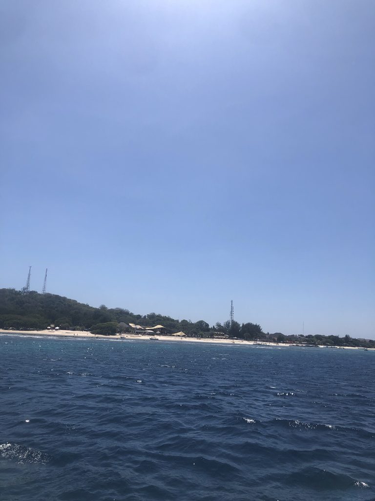 Vista de las Gili desde Fastboat