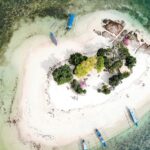 Vista aérea de Gili Meno