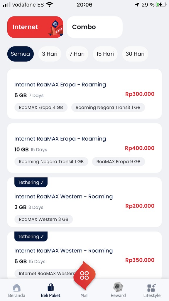 Paquetes de Telkomsel