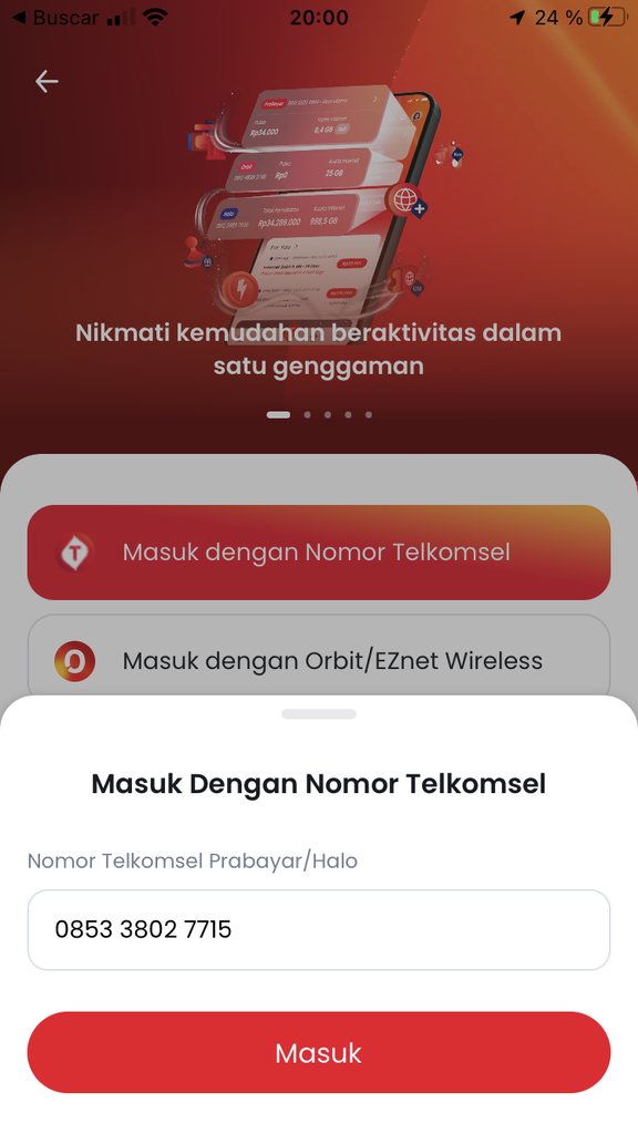 Verificando número en Telkomsel