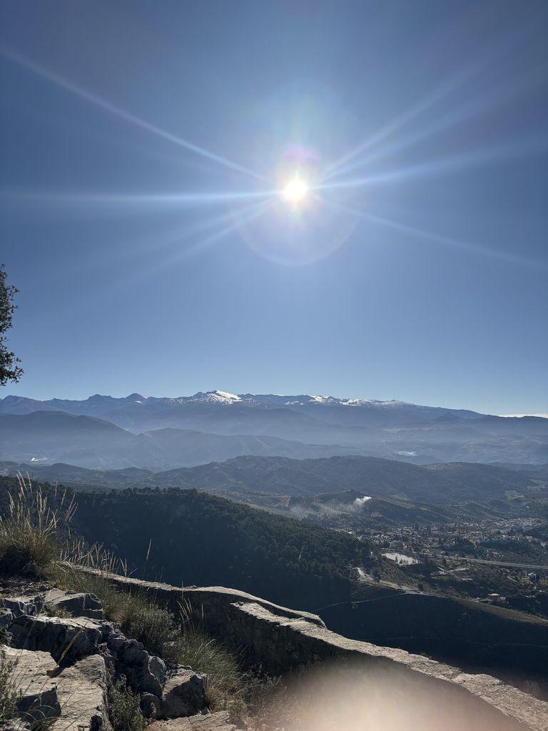 Vista de Sierra Nevada desde Trinchera del Maúllo