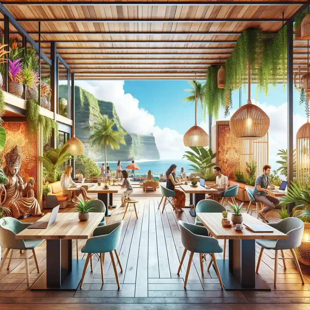Creatividad de un Coworking en Uluwatu, Bali