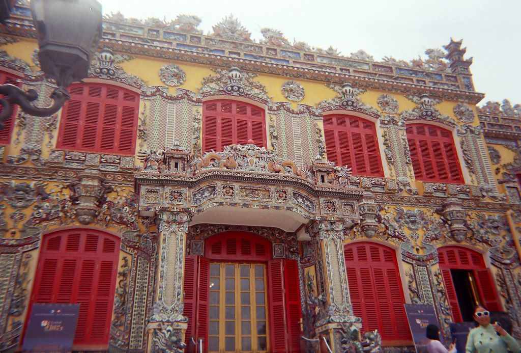 Palacio Real en al ciudadela de Hue. Foto tomada con Cámara Analógica.
