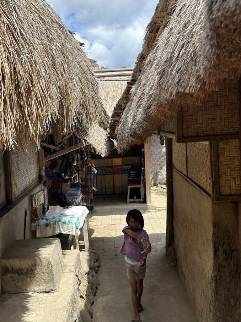Calle en Sade Village en Lombok