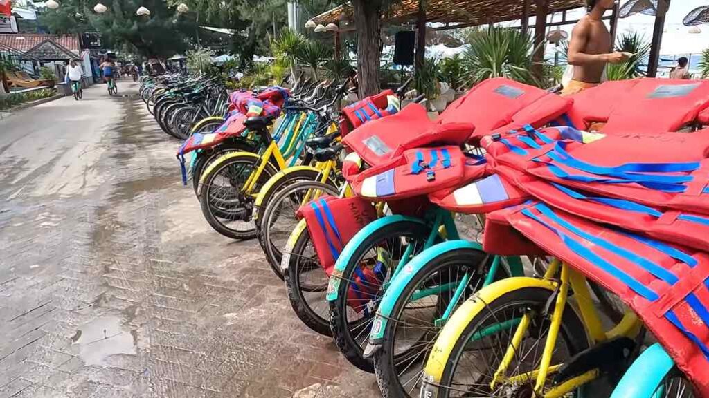Bicicletas en Gili Trawangan