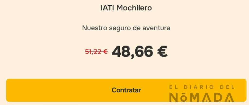 Descuento IATI correctamente aplicado