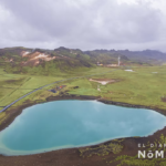 Lago Grænavatn desde el aire