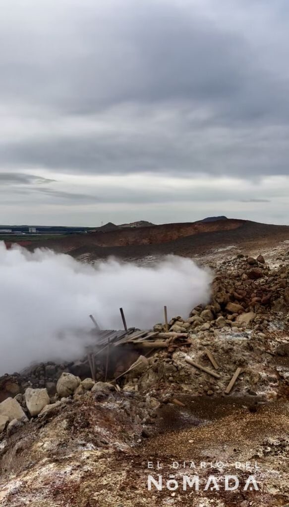 Fumarola de Gunnuhver en Islandia